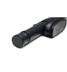 Тубус для кия з великою кишенею чорний гладкий