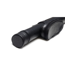 Тубус для кия с большим карманом черный крокодил