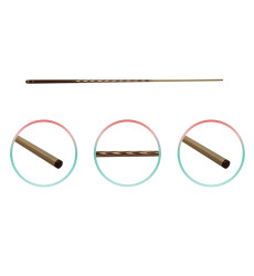 Кий "Венге" 10 запилов Цельный