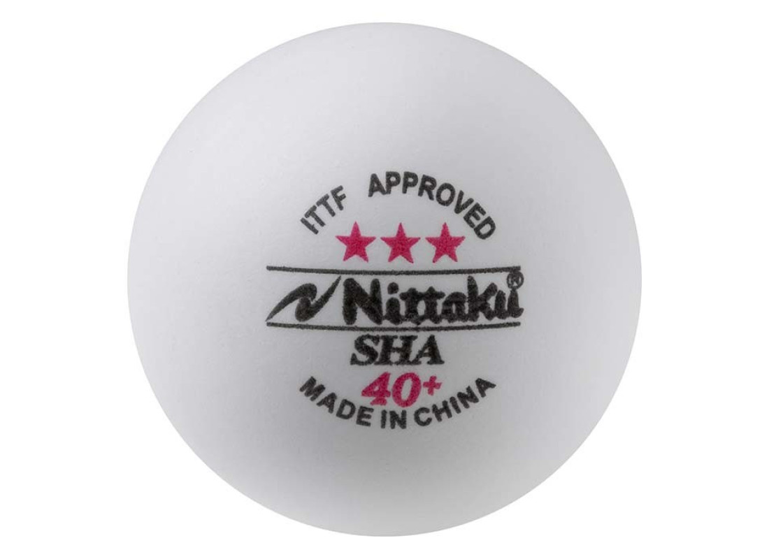 М'ячі для настільного тенісу Nittaki, 3шт, білий