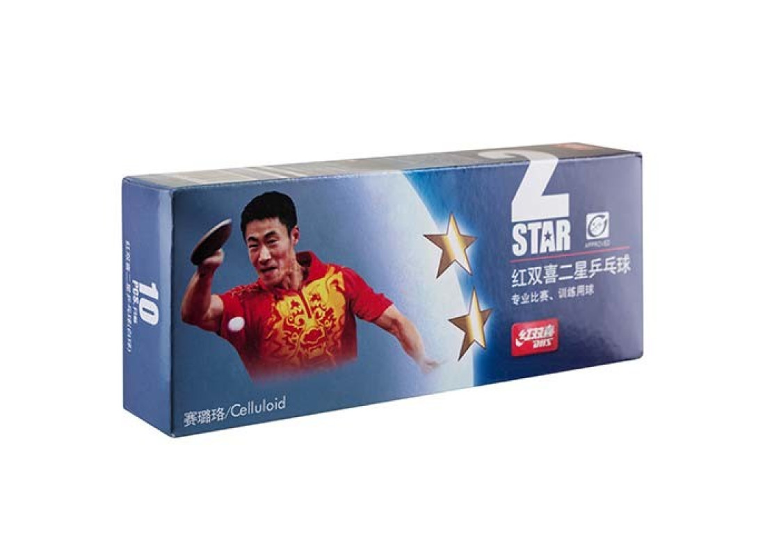 Кульки для настільного тенісу DHS 2 *, білий, 10шт