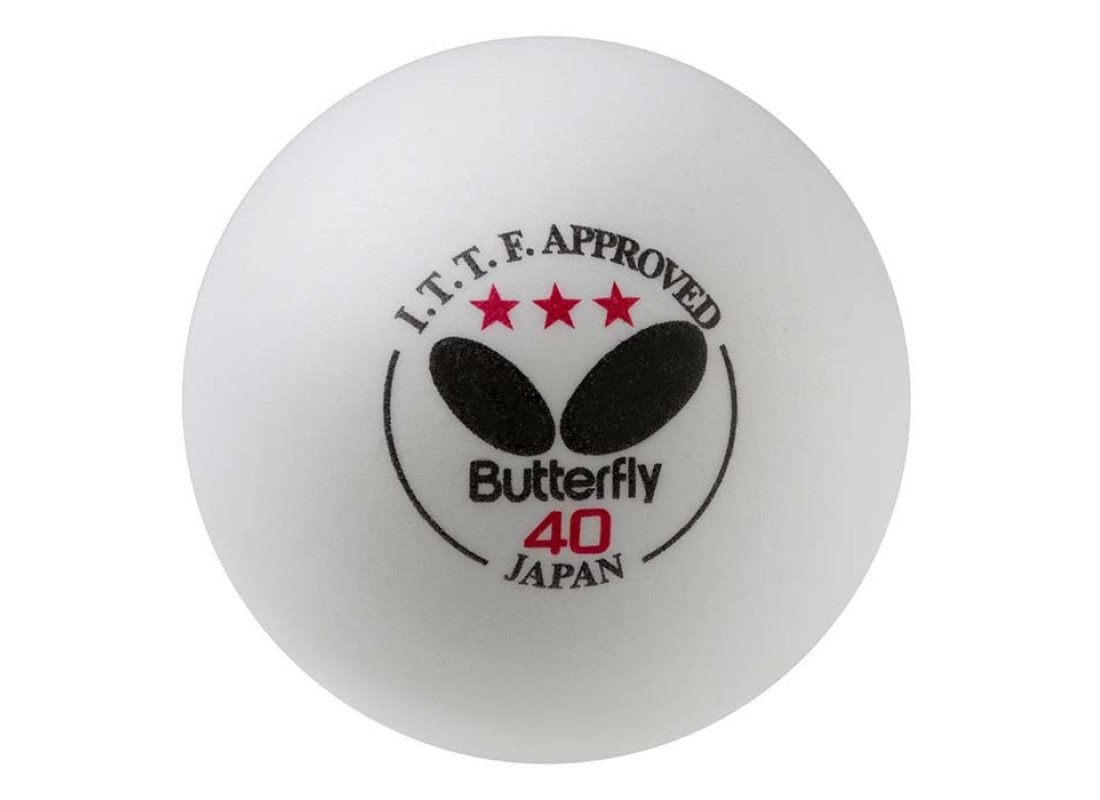 Кульки для настільного тенісу Batterfly, 3шт, білий