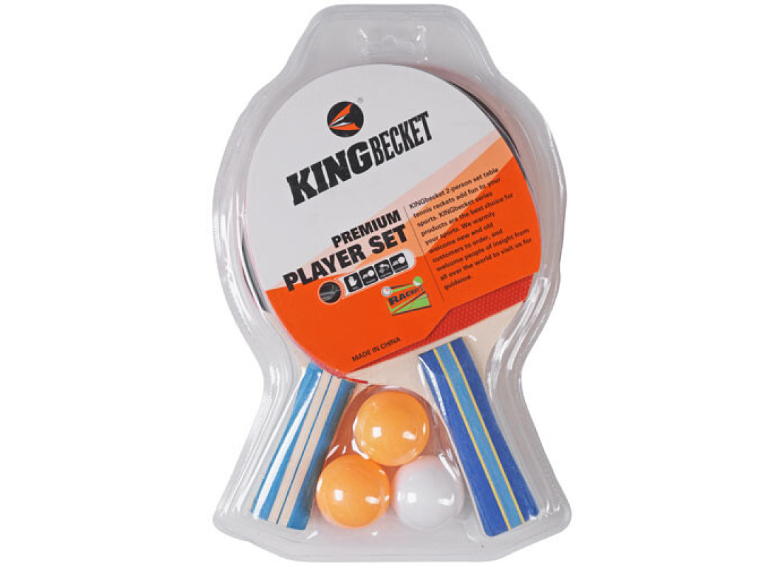Ракетка для настільного тенісу King Becket 2 шт., 3 кульки