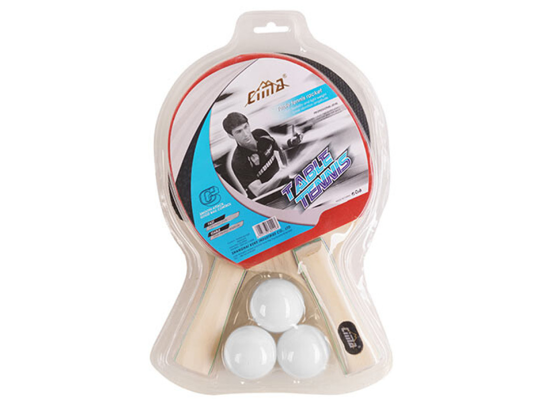 Ракетка для настольного тенниса Cima 900-2, 2 шт., 3 шарика