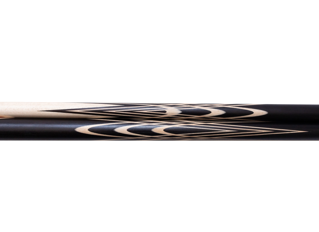 Більярдний кий для піраміди Супер Тюльпан чорний граб, падук, граб