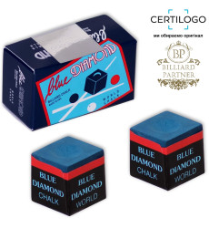 Професійна крейда для більярдних київ Blue Diamond World Longoni
