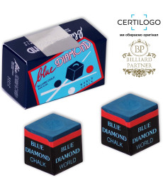 Професійна крейда для більярдних київ Blue Diamond World Longoni