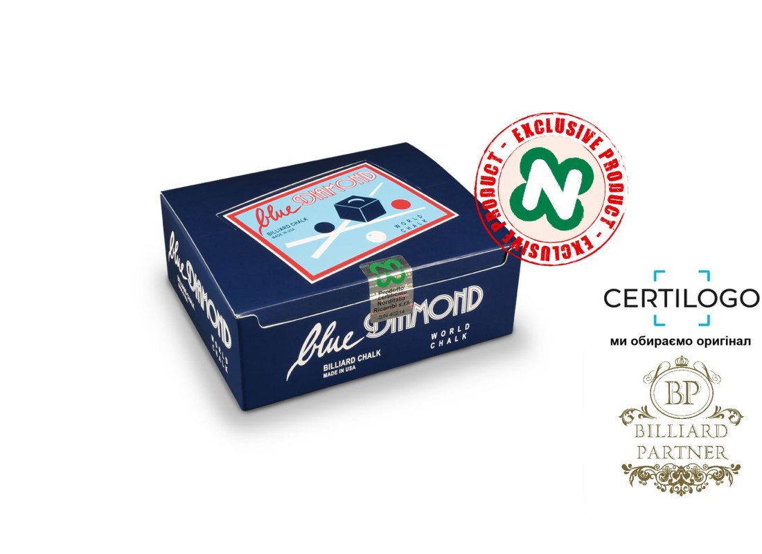 Професійна крейда для більярдних київ Blue Diamond World Longoni