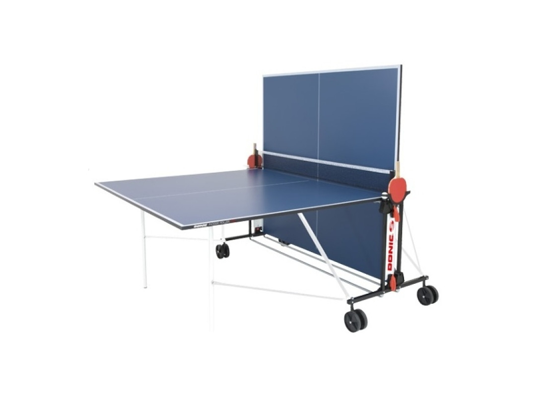 Тенісний стіл Donic Outdoor Roller Fun (синій) — всепогодний стіл для гри на вулиці