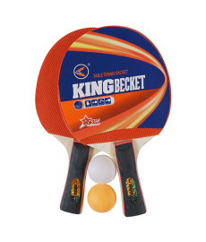 Ракетка для настільного тенісу King Becket, 2 шт., 3 кульки