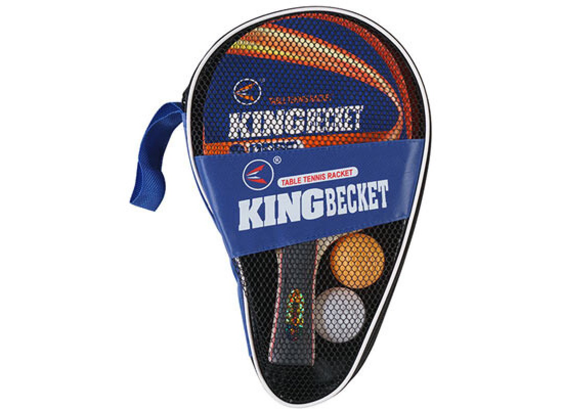 Ракетка для настільного тенісу King Becket, 2 шт., 3 кульки