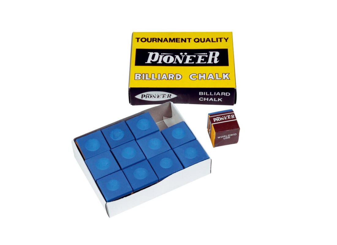 Більярдна крейда Pioneer Tournament Quality, синій, 12 шт.