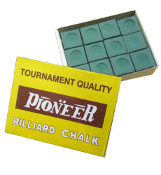 Більярдна крейда Pioneer Tournament Quality, зелений, 12 шт.