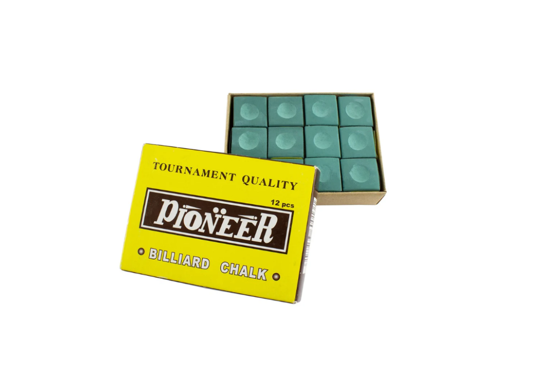 Більярдна крейда Pioneer Tournament Quality, зелений, 12 шт.