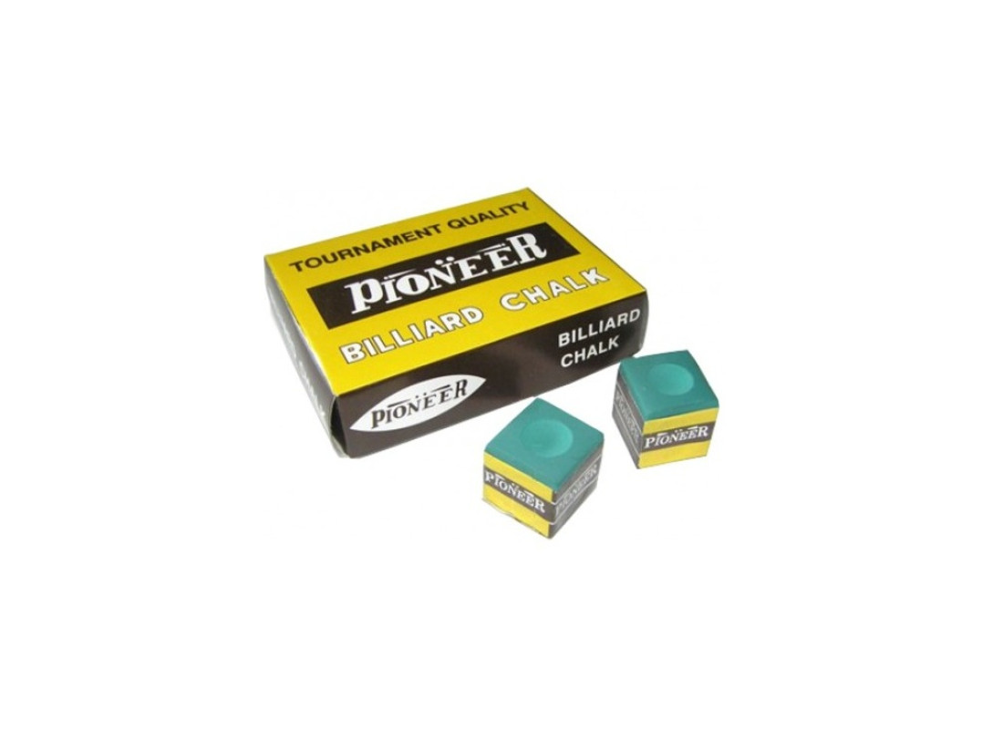 Більярдна крейда Pioneer Tournament Quality, зелений, 12 шт.